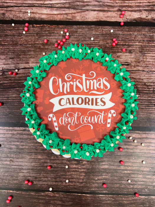 CHRISTMAS CALORIES DONT COUNT MINI ALFAJOR CAKE